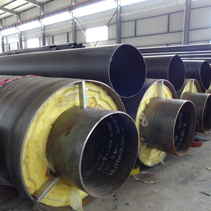 厂家供应大口径保温管供暖用钢套钢保温钢管地埋保温钢套钢螺旋管
