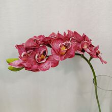 仿真3D打印手感布11头大皇兰惠兰家居酒店装饰假花人造花厂家直销