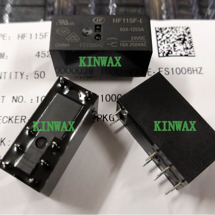 HF115F-TH/009-1Z3A  继电器8脚一组转换16A