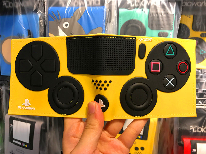 PS maneja de juegos cartera de dibujos animados máquina de juegos corta doble pegamento cartera de cambio cartera de cuero de PVC cartera de tarjetas