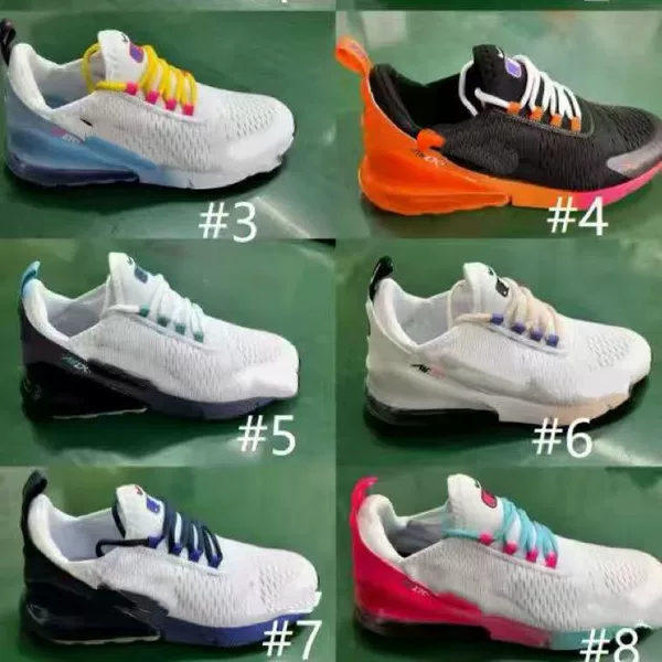 Cross-Border Putian Shoes Foreign Trade New Max270 Half-Palm Air Cushion Running Shoes Thick-Soled Men's and Women's Casual Sports Shoes Wholesale