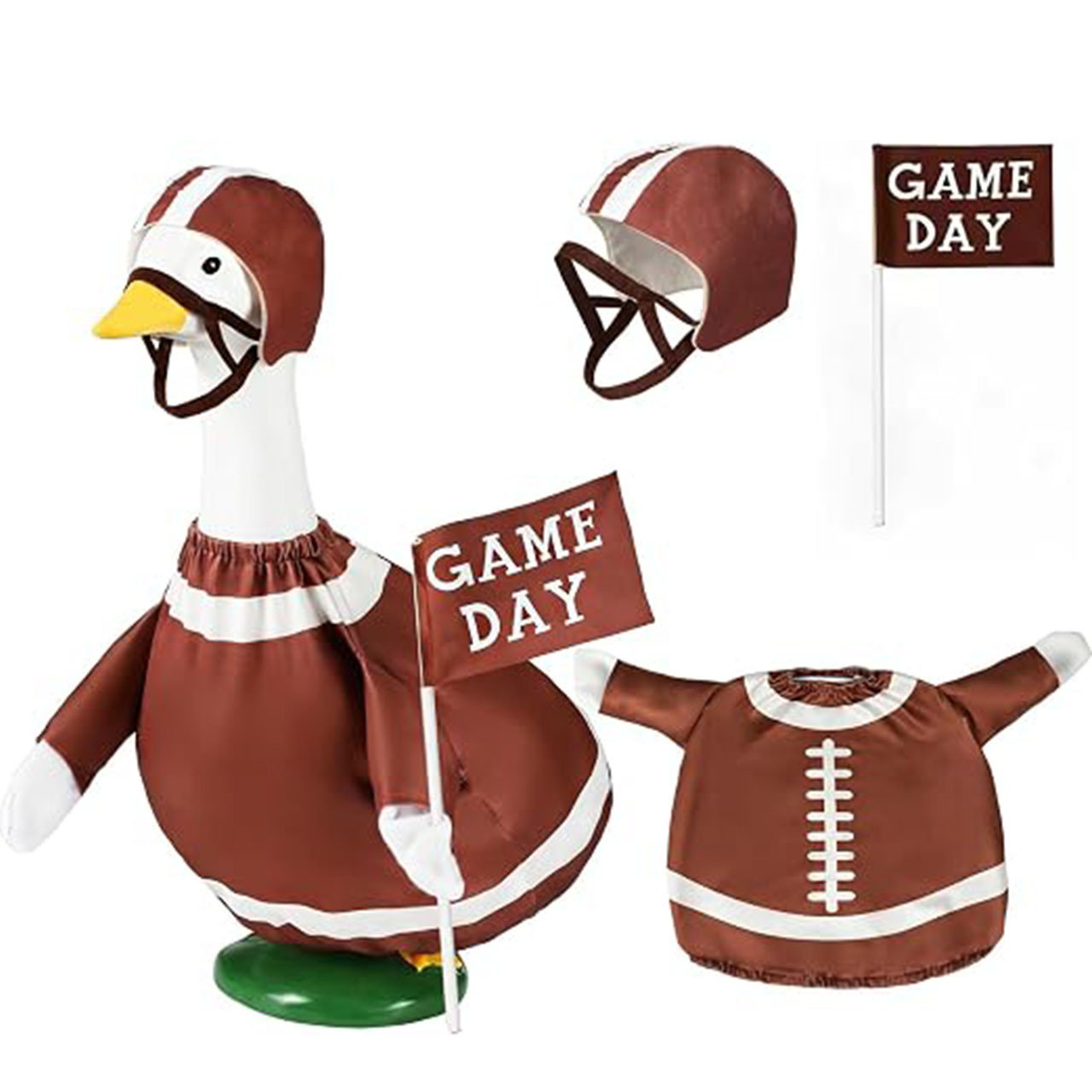 Game Day Football Player Jersey & Protective Helmet Set