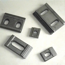 双孔压板焊接式轨道固定件轨道压板双孔钢板压板钢轨连接