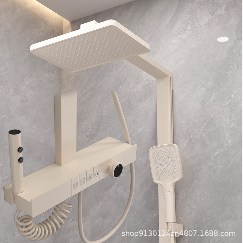 Gisto gris ducha digital baño doméstico presurizado baño frío y caliente ducha al por mayor transfronteriza