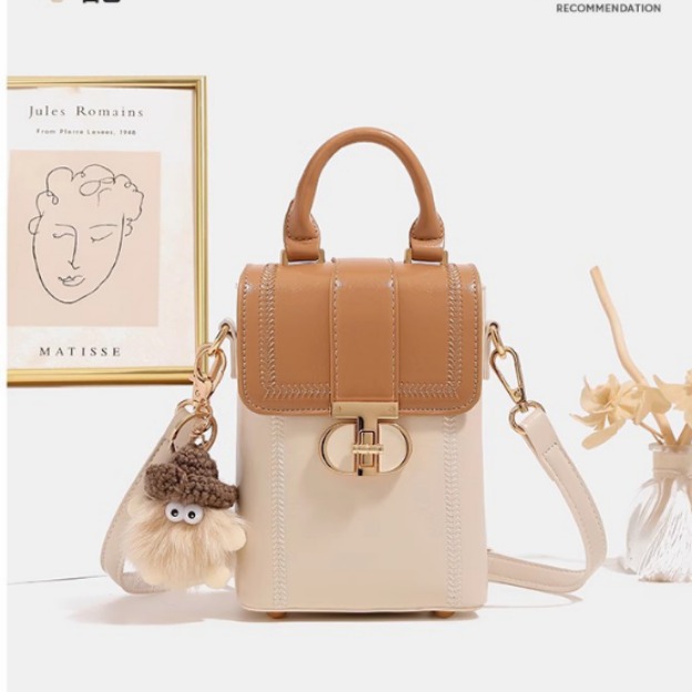 Otoño y invierno mini bolso de mujer 2026 nuevo nicho de hombro pequeño bolso de hombro de alto nivel bolso de mano pequeño bolso de teléfono móvil