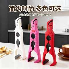 三合一防烫取碗夹厨房硅胶夹盘夹碗三用防滑碗钳家用创意提盘器具