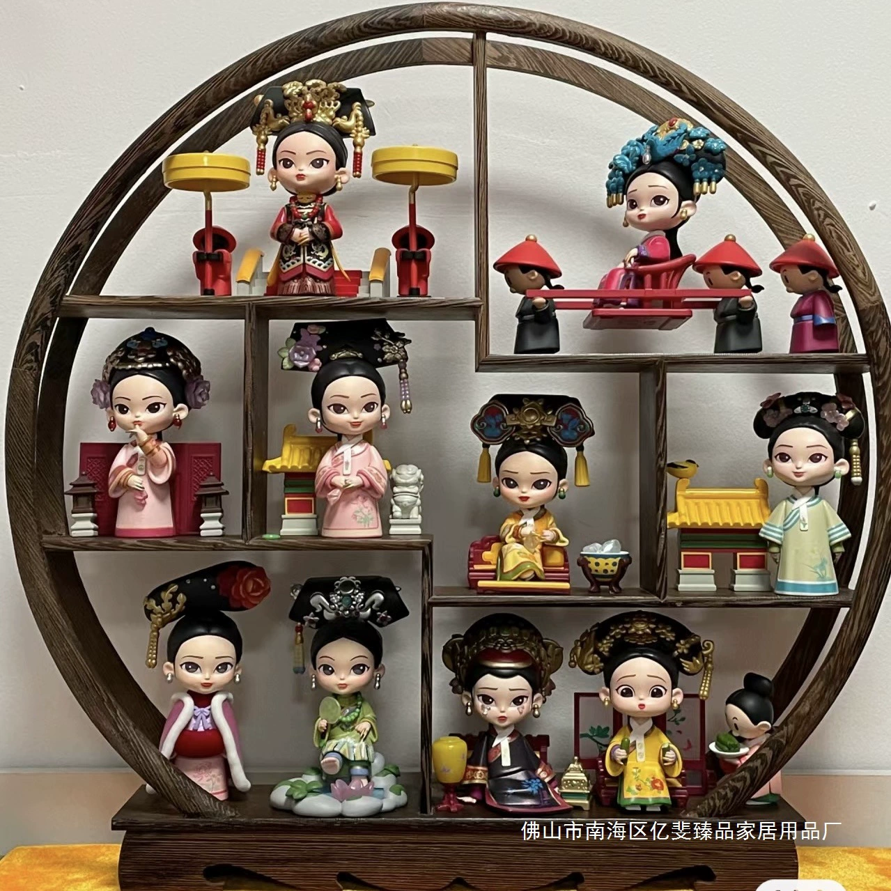 Деревянная маленькая антикварная полка для куриных крылышек, стеллаж для слепых коробок из цельного дерева, стеллаж для хранения украшений, стеллаж для десертов, держатель для чашки для чайника.