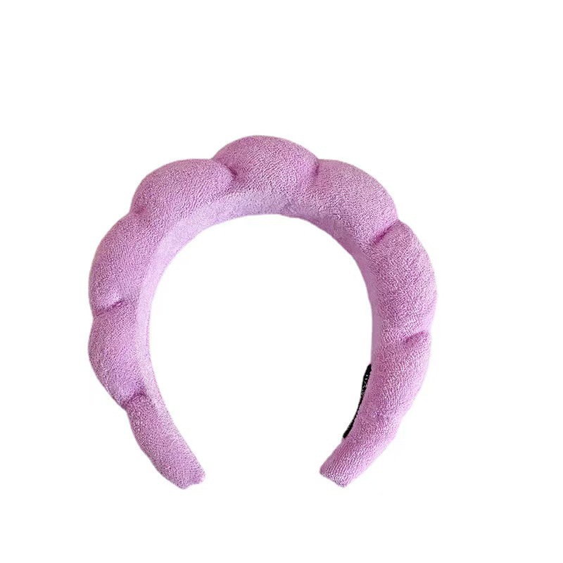 Diadema de nube superior de cráneo alto transfronterizo europeo y americano conjunto de horquillas para el cabello esponja para el lavado de cara femenino diadema desmaquillante desmaquillante accesorios para el cabello al por mayor