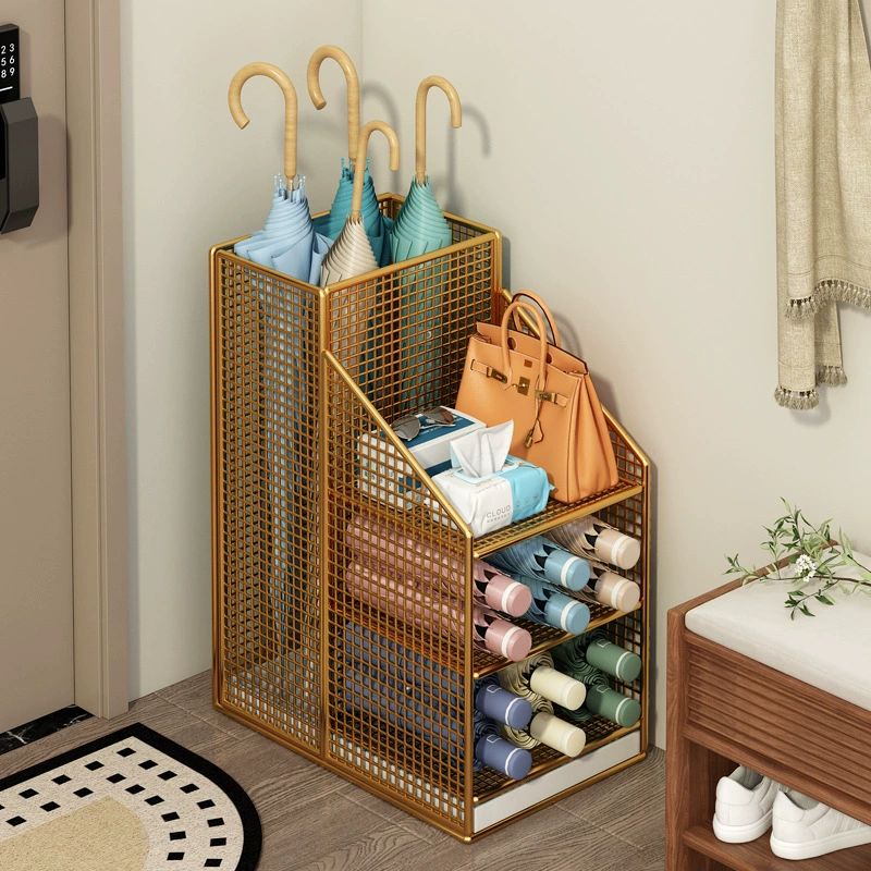 Umbrella, storage system, capacious drying rack with umbrella holder for commercial use for yoga