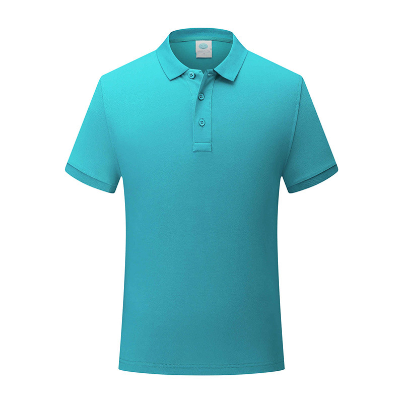 Nano algodón de alta gama de negocios casuales de color sólido camiseta de manga corta con solapa cultura masculina y femenina polo ropa de trabajo personalizada