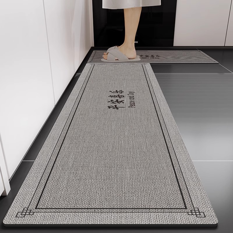 Diatom barro piso de cocina alfombra antideslizante a prueba de aceite absorbente de la puerta mancha-resistente piso estera impermeable alfombra borrable lavable hogar