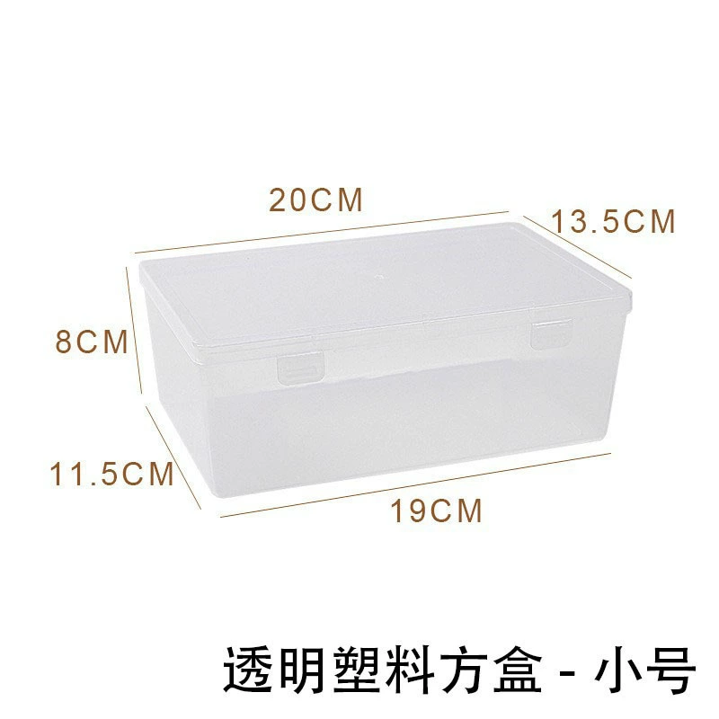 Transparent Plastic Storage Box, Table Organizer for Medical Masks, Stackable, 20×13.5×8 cm