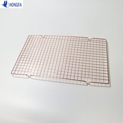 Rectangular iron non-stick bread drying net pink large cake cooling rack baking tool