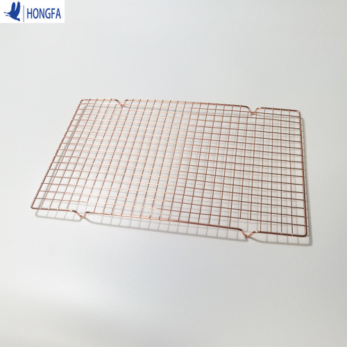 Rectangular iron non-stick bread drying net pink large cake cooling rack baking tool