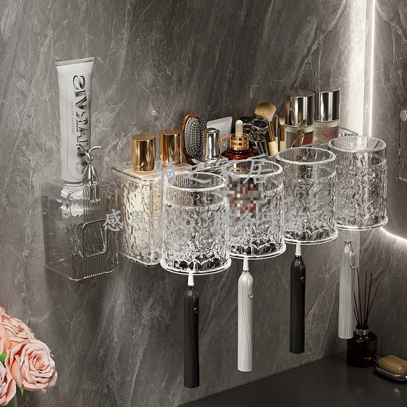 Набор зубных щёток полкой Follow Wall -Mid -Hanging Tymes Family Putting Wash Cup зубной стакан электрическая зубная щётка рамка