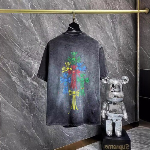 Chrome Hear 24 New Collection—Summer Short-Sleeved T-Shirts for Men and Women, Style Inspired by European and American Street Hip-Hop, Half-Sleeve Series