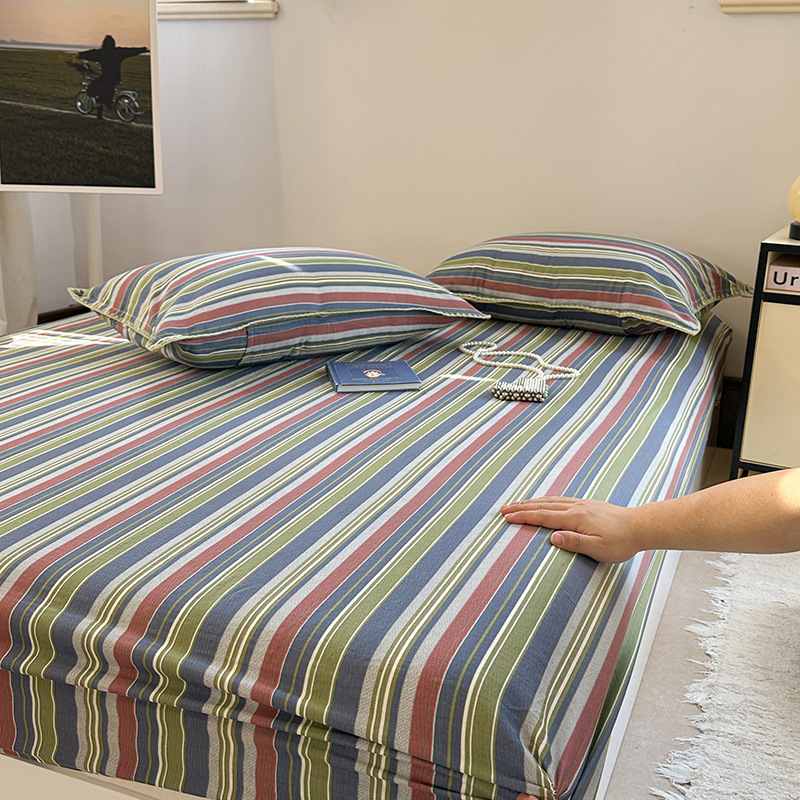 2025 nueva funda de cama de algodón de una sola pieza funda de cama de algodón 2025 nueva funda de protección de colchón funda de cama todo incluido para cama individual