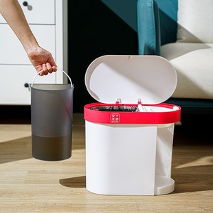 Tea Bucket Tea Residue Bucket Household Press-type Gong Tea Table Tea Filter Waste Bucket Living Room Dry and Wet Separation Garbage Bin