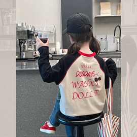 女童打底衫春秋儿童上衣洋气时髦小女孩大童长袖t恤2025秋装新款