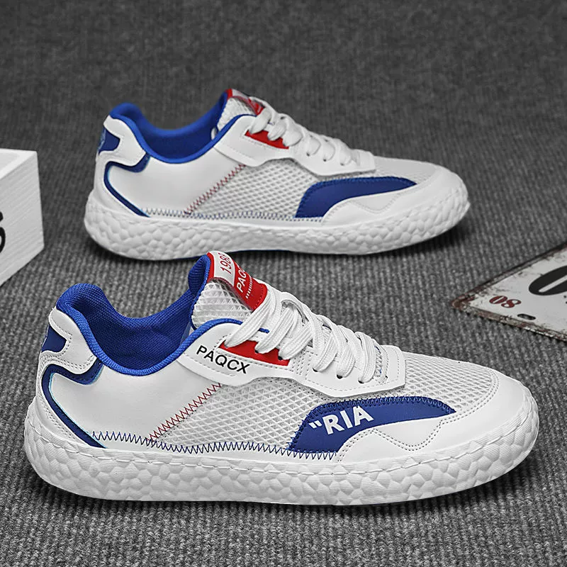 Footwear, men's summer breathable white shoes for leisure, soft sole