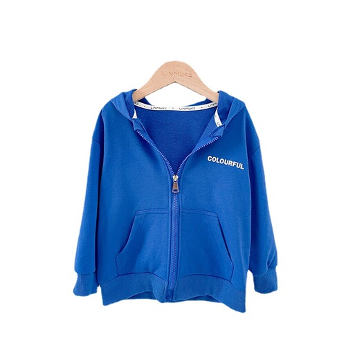  Spring and Autumn Children's Fashion Alphabet Print Hooded Sweatshirt for Boys, Stylish Loose Casual Long-Sleeve Top