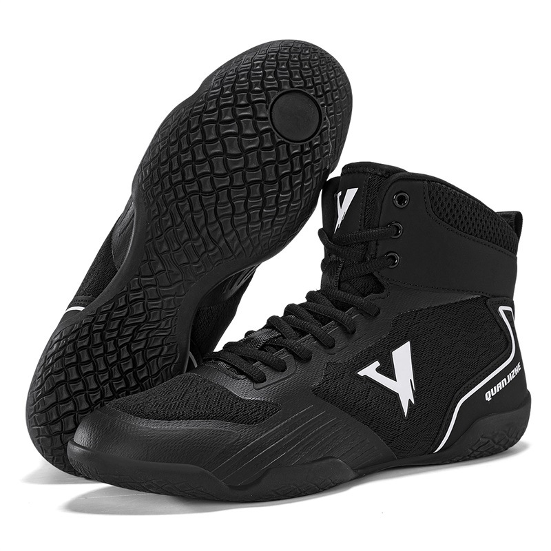 Cross-Border Boxing Shoes, Wrestling Shoes, Soft Fitness Shoes, Comfortable Non-Slip Training and Competition Shoes, Indoor Training Shoes