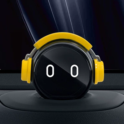 Nio Nomi Hat Musician Robot Hat Decoration Et5Es7Et7Es6Ec6Es8 Modified Car Interior (Car ornaments) - nomi-musician-decoration-yellow