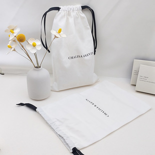 Manufacturer Customized 8A Canvas Drawstring Bag Wedding Candy Souvenir Packaging Bag Intimates Storage Bag Printable Log