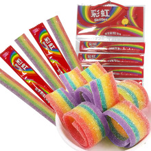 彩虹糖软糖9g32条整箱8包酸条橡皮糖珍宝儿童迷你零食珠婚喜糖