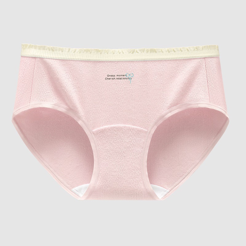 Ropa interior de mujer, algodón puro, antibacteriano, entrepierna larga, estilo fino de primavera y verano, bragas triangulares japonesas para niñas, bragas de algodón sin costuras