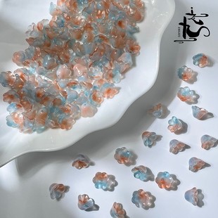 9:12mm bell stamen lily of the valley wind chime flower support glass DIY handmade hairpin ancient style earrings production materials