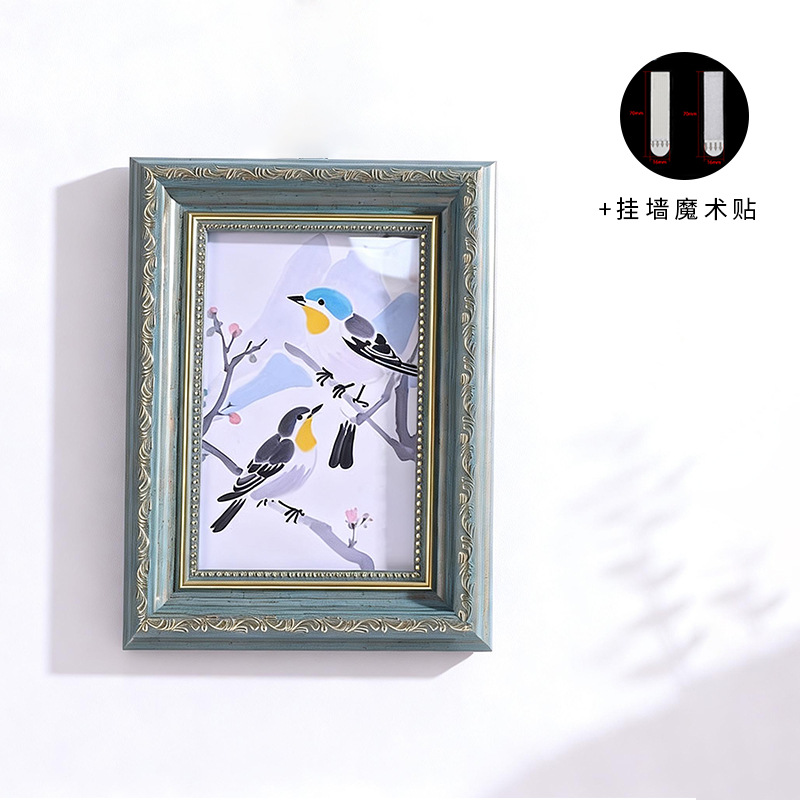 Creativo marco de fotos vintage estadounidense 6 pulgadas 7 pulgadas 8 pulgadas 10 pulgadas marco de fotos de boda cuelga marco de pared marco vacío enmarcado