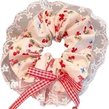 Encaje dulce para niñas, lazo para el cabello, lazo para el cabello, lazo grande para niños, lazo para la cabeza de bola de bebé de alta elasticidad, cuerda para la cabeza