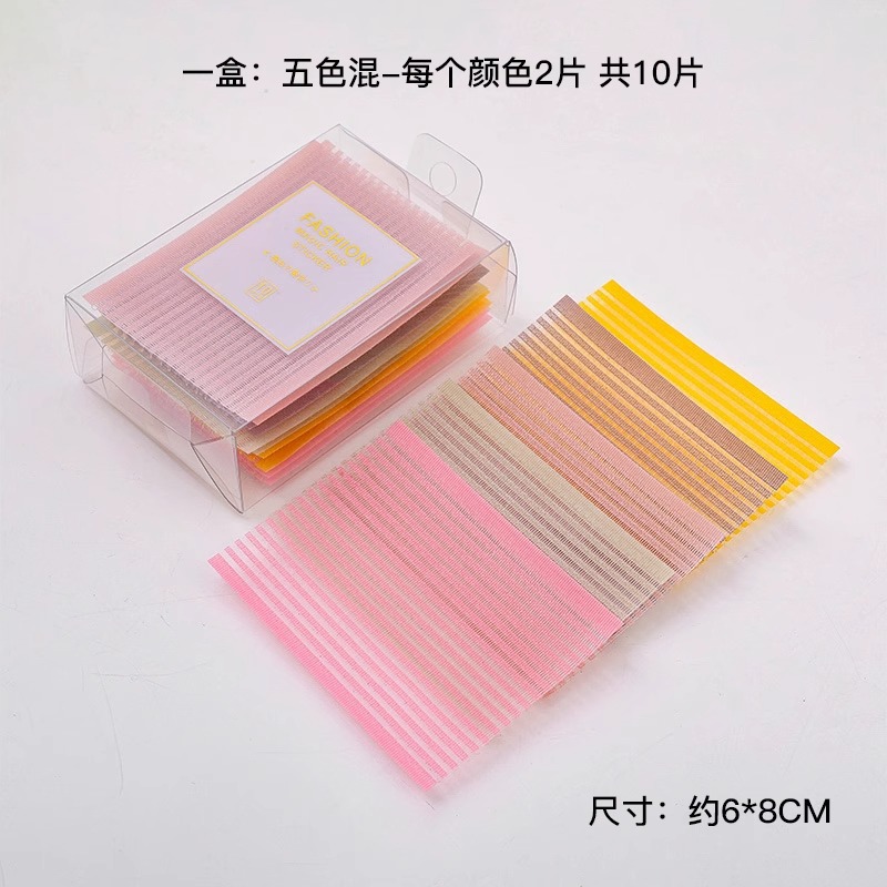 Niños pegatinas de cabello rotos adultos velcro pestañas pegatinas de cabello perezoso en la parte superior de la cabeza pegatinas mágicas de la frente pegatinas mágicas prácticas