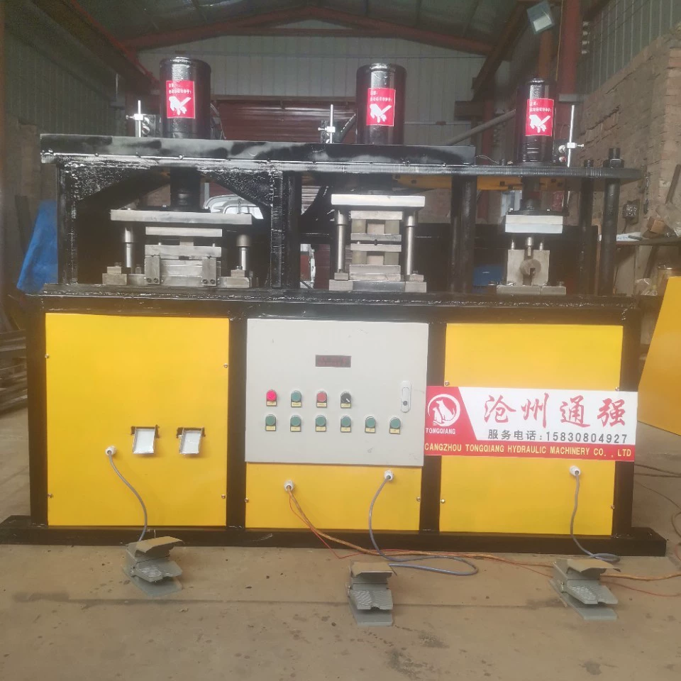 Гидравлический станок для тиснения и штамповки круглых прутков, станок для резки и формовки круглых труб, одна машина с множеством применений, простота в эксплуатации и экономия труда.