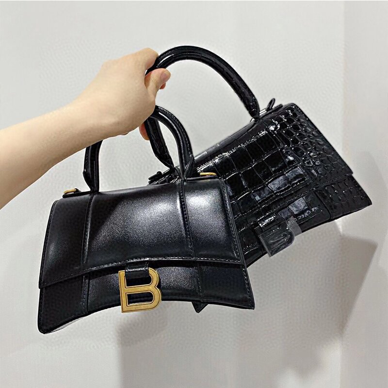 Crocodile pattern hourglass bag female 2...