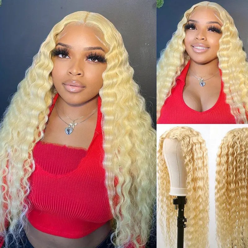 Pelucina de encaje frontal pelucina de encaje frontal pelucina de encaje para mujeres pequeñas pelucinas largas rizadas pelucina natural al por mayor