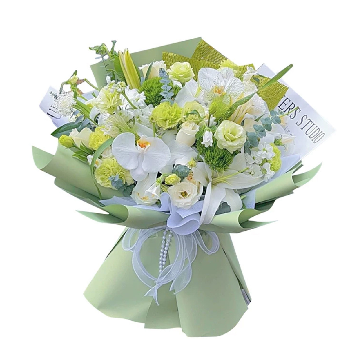 LiZhiRan nuevo engrosado color sólido impermeable papel de embalaje de flores 7.5 rollo de papel de flores