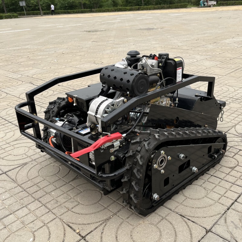 全自动智能遥控割草机 高效率草坪修剪机 果园自走式碎草还田机