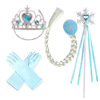 Gloves, set, magic wand for princess with pigtail, “Frozen”, princess Elsa, 4 piece set