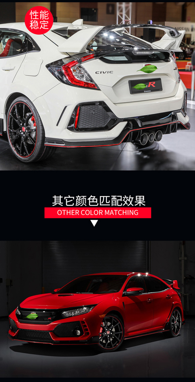 Suitable for the Tenth Generation Civic Modified Large Surround Front Bumper and Rear Bumper Full Set of Front Face Grille Bumper Kit