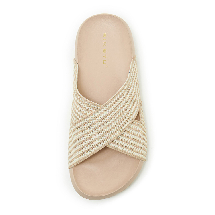Dép sandal nữ xỏ ngón đế dày thoáng khí, nhẹ êm, phù hợp mùa hè — màu đen, màu hồng, màu kaki, màu mơ chi tiết 34