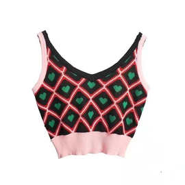 新款针织内搭小吊带无袖甜美粉色背心女夏外穿露脐韩版上衣打底衫