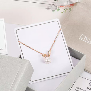 Benmingnian Pearl Cute Cute Rabbit Necklace Women's Trendy Light Luxury Niche Design Sense Playful Rabbit Pendant Elegant Clavicle Chain