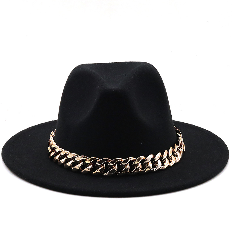 Wholesale Accessories Woolen Big Brim Fashion Jazz Top Hats Nihaojewelry display picture 12
