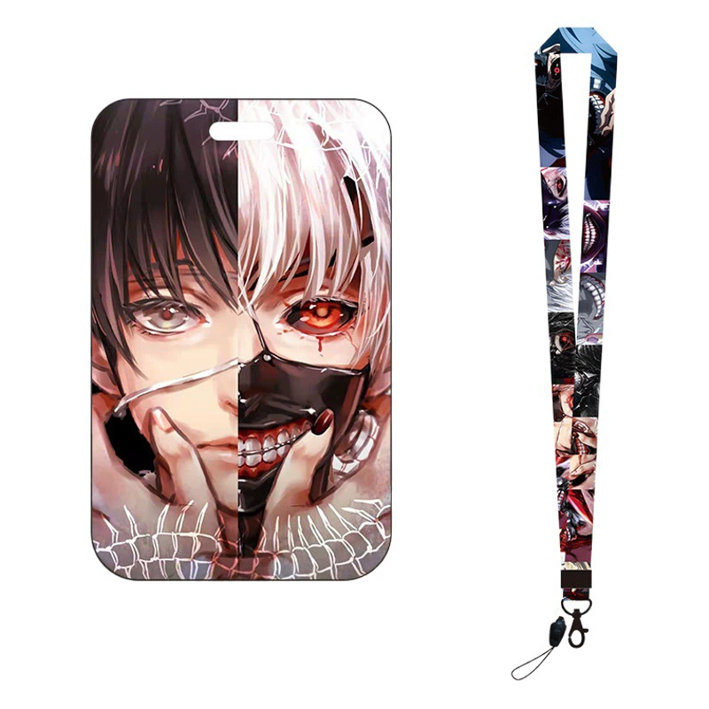 Новый японский аниме Tokyo Ghoul Окружающая карта Ремешок Разделенная Подвеска для мобильного телефона Tokyo Ghoul Ручная веревка