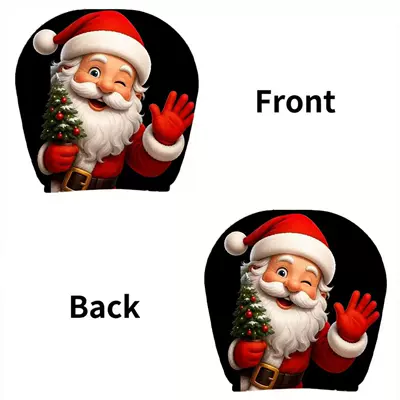 labeling and funny expression car pillowcases, Universal seat cover - santa-claus-6-double-sided-printing-1-piece