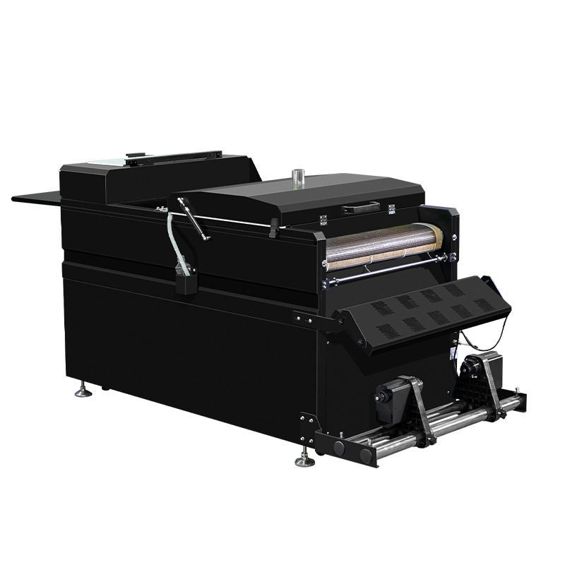 Máquina integrada de secado de polvo de sacudido de pantalla táctil, máquina de transferencia térmica de ropa, máquina de transferencia térmica de impresión digital, impresora de estampado en blanco