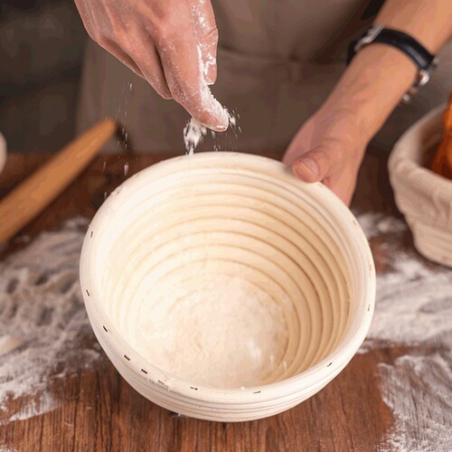 Amazon Vietnam Indonesia Wicker European Fermentation Basket Baking Tools Country Bread Fermentation Basket Wicker Bowl Wicker Storage
