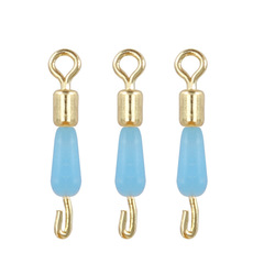 硅膠快速子線夾快速拆卸子線雙鈎款釣魚別針子線夾連接器配件